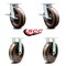 Service Caster 8 Inch Kingpinless High Temp Phenolic Wheel Caster Brakes 2 Rigid SCC, 2PK SCC-KP30S820-PHRHT-SLB-2-R-2 - alternate 4